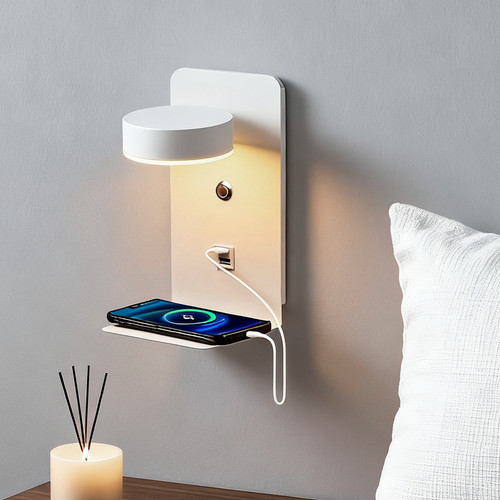 Wireless charging wall lamp - charging,