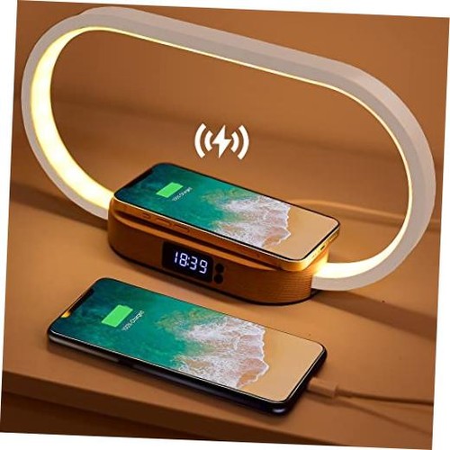 Bedside lamp with wireless - with,