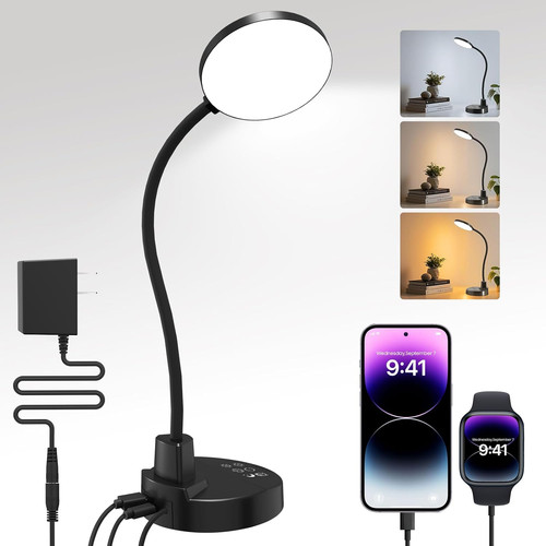 Led desk lamp with usb - desk,