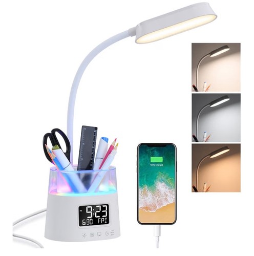 Wireless charging desk - charging, lamp