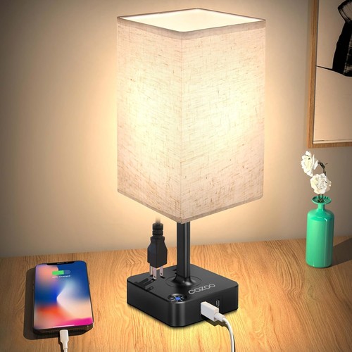 Usb bedside dimmable table - usb,