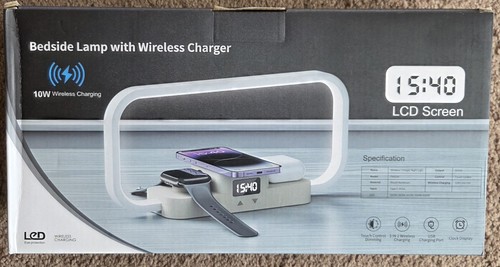 Bedside lamp wireless - lamp, w/wireless