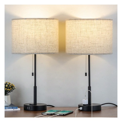 Bedside lamps set with - set,