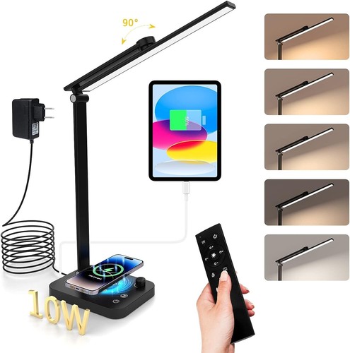 Desk lamp with - desk, remote