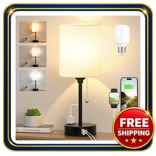 Bedside table lamp with - table,