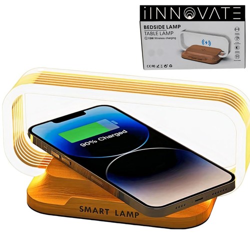 Bedside table lamp wireless - table,