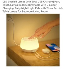 LED Bedside Lamps with USB